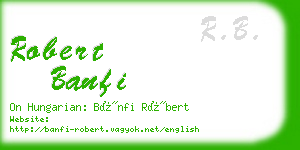 robert banfi business card